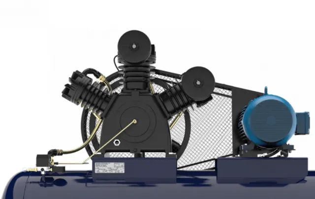 Compressor 40 Pés 10 CV 220/380Volts Trifásico 425 Litros 175 Libras Pressure - Foto 3