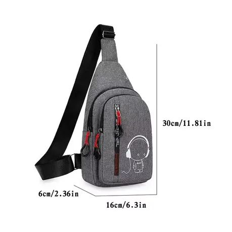 Bolsa de ombro e peito Crossbody - Foto 3