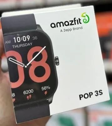 Relógio Smartwatch Amazfit Pop 3s Amoled E Monitor Cardíaco Caixa Preto Pulseira Preto 