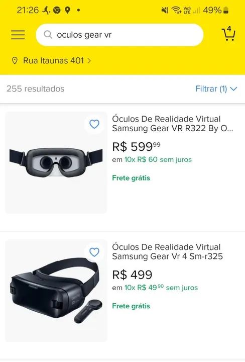 Óculos de Realidade Virtual ( Samsung) - Foto 5