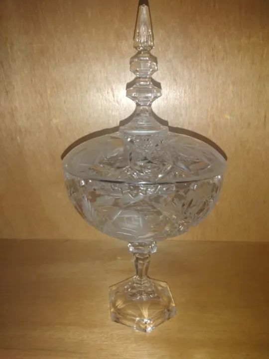 LINDA COMPOTEIRA ANTIGA DE CRISTAL 