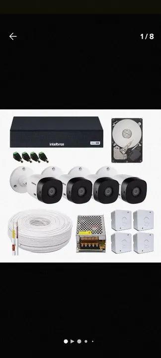 Kit CFTV instalado com garantia de 6 meses. - Foto 2