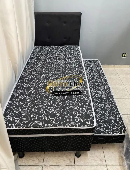 Cama Box Solteiro com auxiliar - Ouro Flex - Foto 3