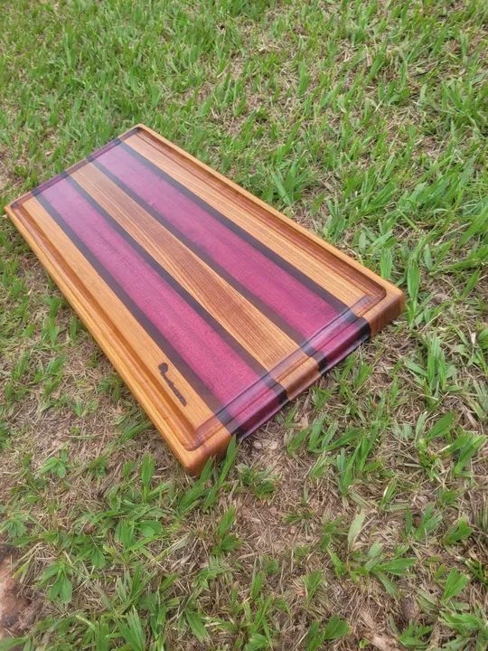 Tábua de Corte de Madeira Maciça roxinho - Foto 3