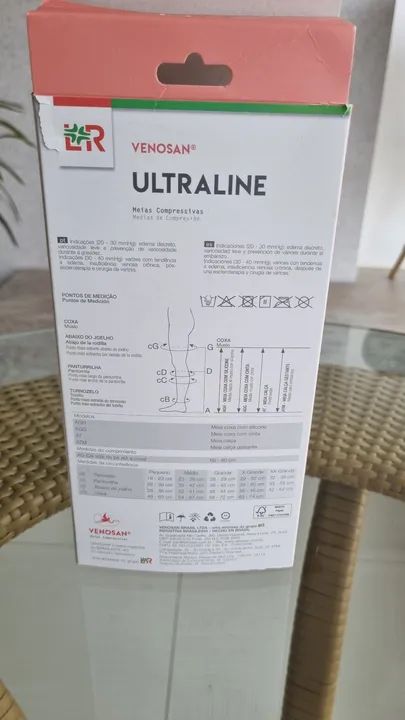 Meias compressivas Venosan Ultraline com efeito climático Tactel - Foto 2