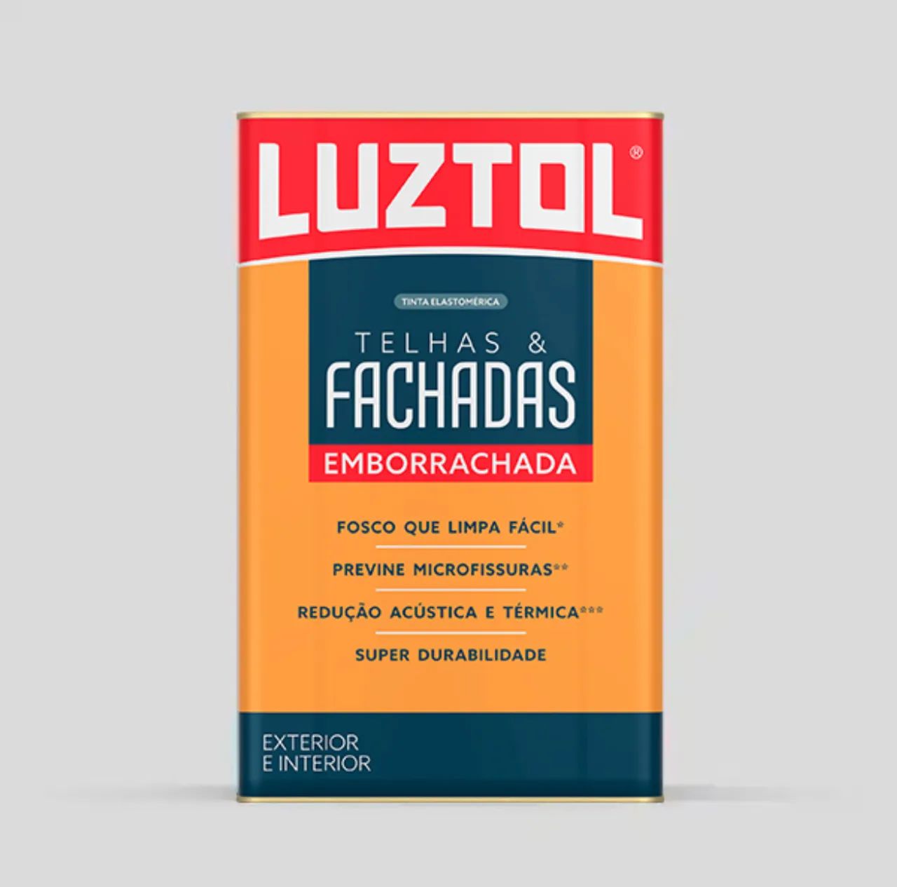 Tinta Elastomérica Luztol para Telhas e Fachadas - Emborrachada