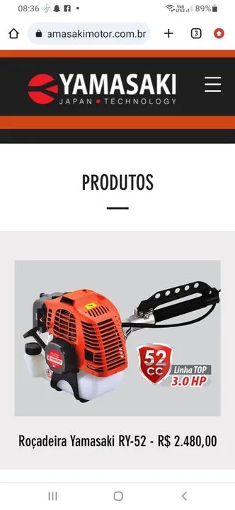 ROÇADEIRA A GASOLINA 52CC PROFISSIONAL (NOVA NA CAIXA) SEM USO! ENTREGO! PASSO CARTÃO! - Foto 5