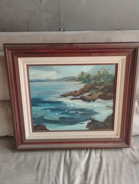 Quadro de paisagem marítima - Foto 3