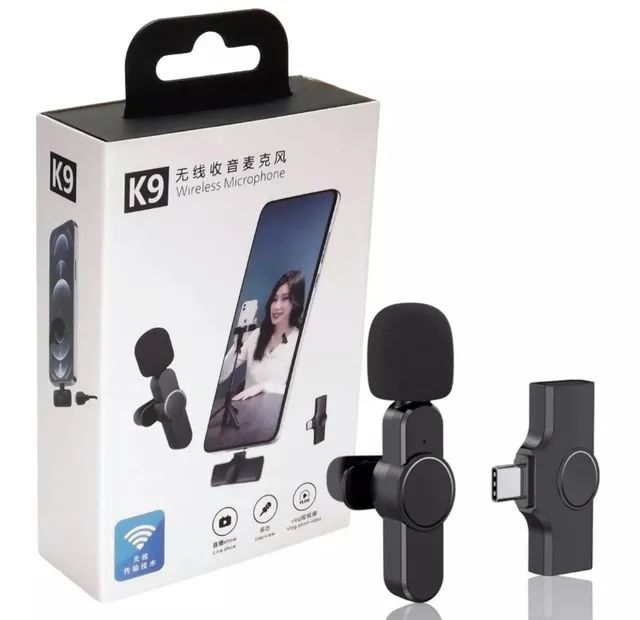 Microfone Sem Fio Tipo C e Iphone Prender Na Roupa Som Limpo Original
