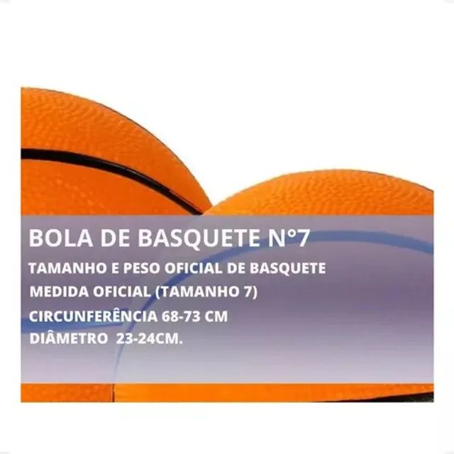 Bola De Basquete Tradicional Nº7 400g 66cm Habb400g - Foto 2