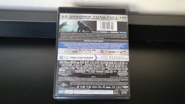 Blu-Ray 4K HDR + Blu-Ray + Bonus + Digital: King Kong com Dublagem em Portugues - Foto 2