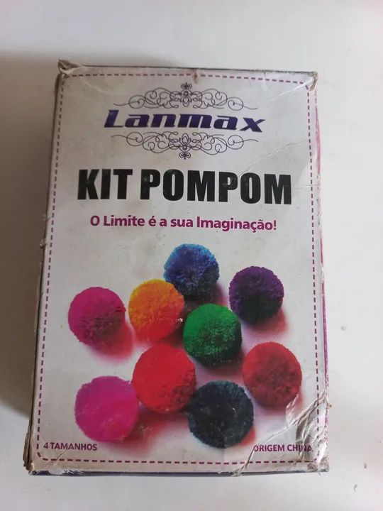 Kit pom pom 8 peças 