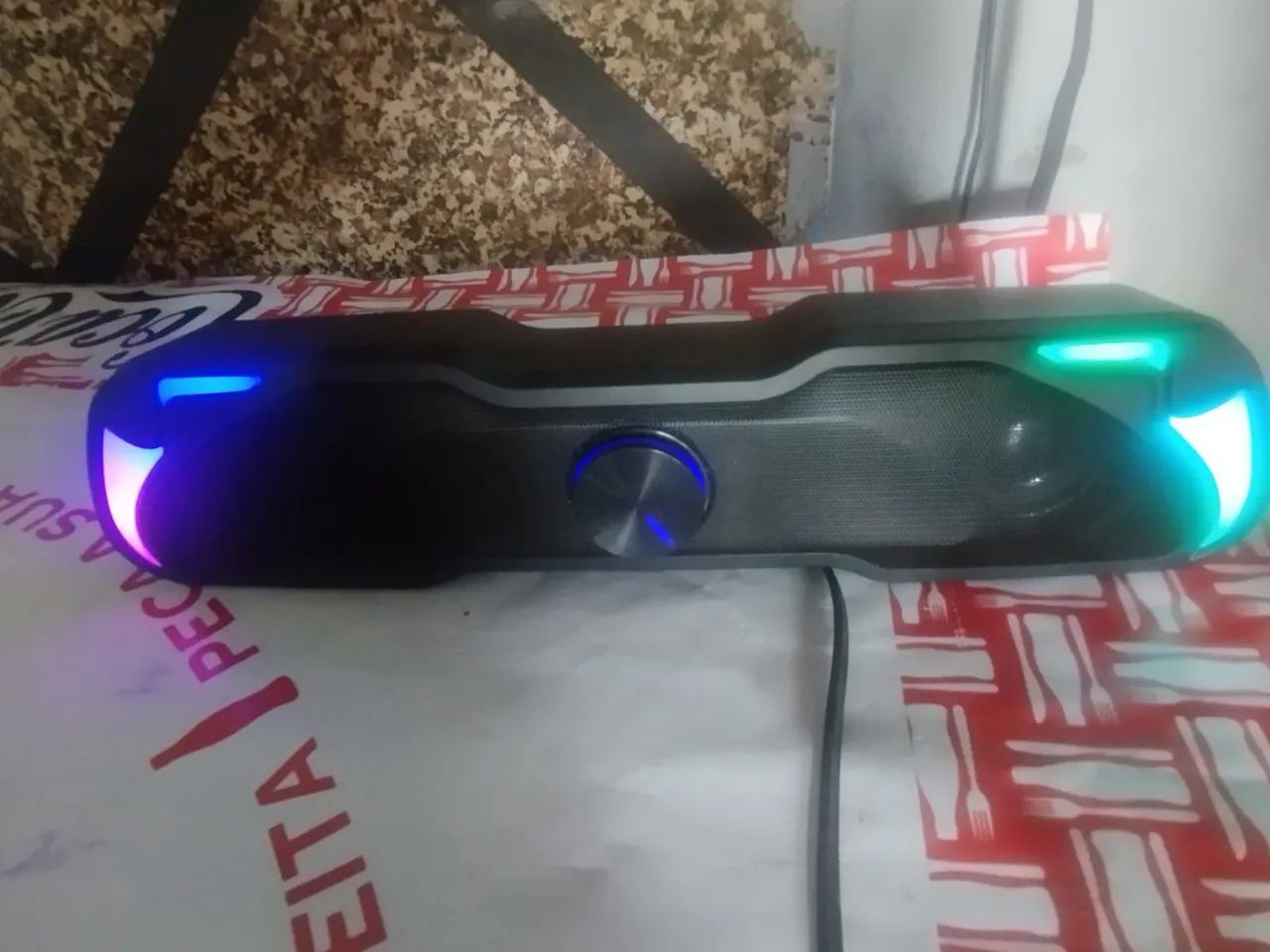 Monitor de computador, caixa de som pra Pc, microfone - Foto 2