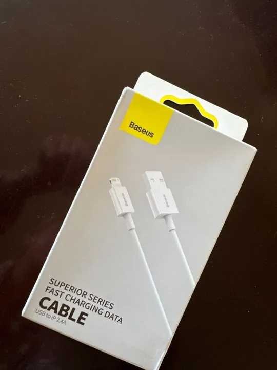 Cabo Baseus 2m para iphone - Carregamento Rápido - 2.4A