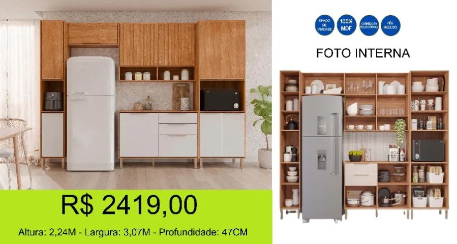 Cozinha em MDF - Seu sonho começa aqui - Foto 2