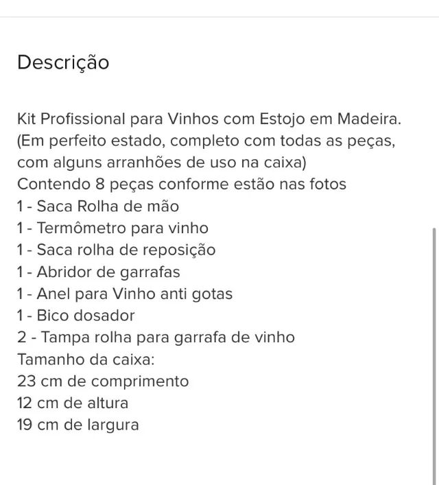Estojo em Madeira abridor de garrafa vinho, adega - Foto 3