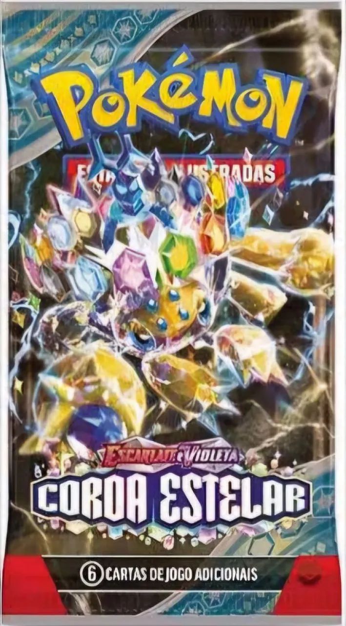 8 Boosters Pokémon TCG Coroa Estelar - Foto 3