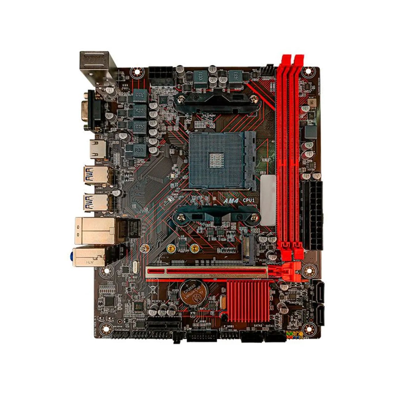 PLACA MÃE A520M TITANIUM | SOCKET AM4 - DDR4 - M.2 NVMe - CLANM - Foto 4