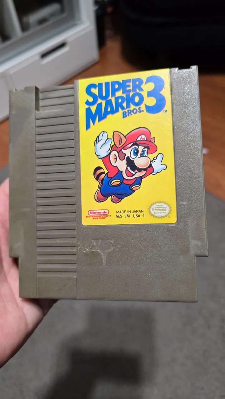 Jogo Super Mario 3 original NES Nintendinho 72 pinos