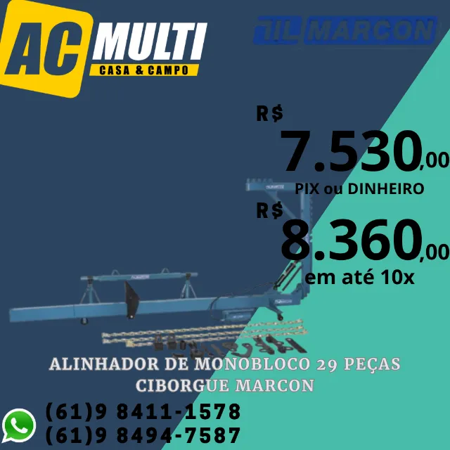Alinhador de monobloco 15 TON 29 peças ciborgue Marcon