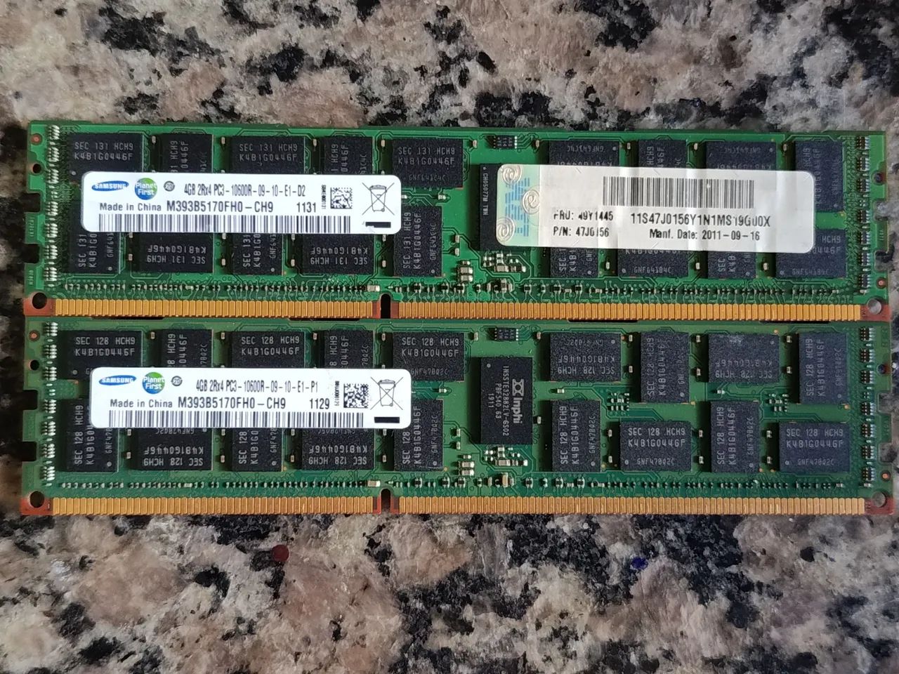 Memória RAM Samsung 4GB DDR3 1333Mhz (ECC)