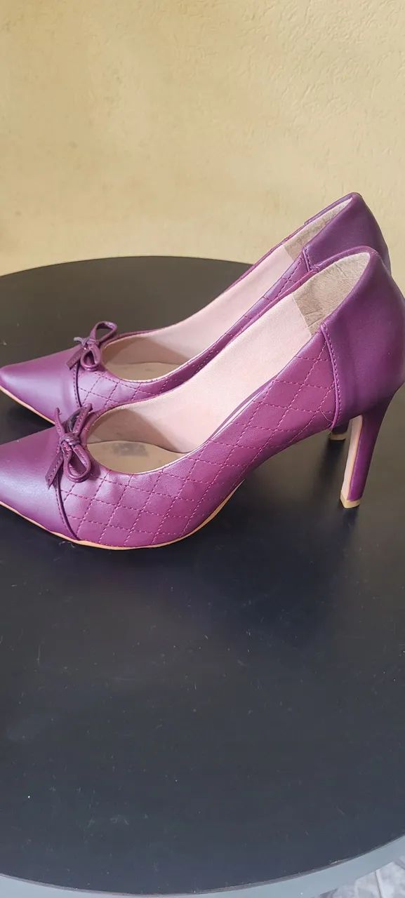 Sapatos de Salto Roxo Franciscchini - Foto 3