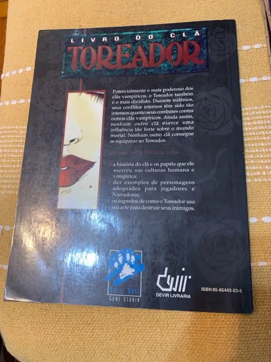 Livro do Clã toreador 