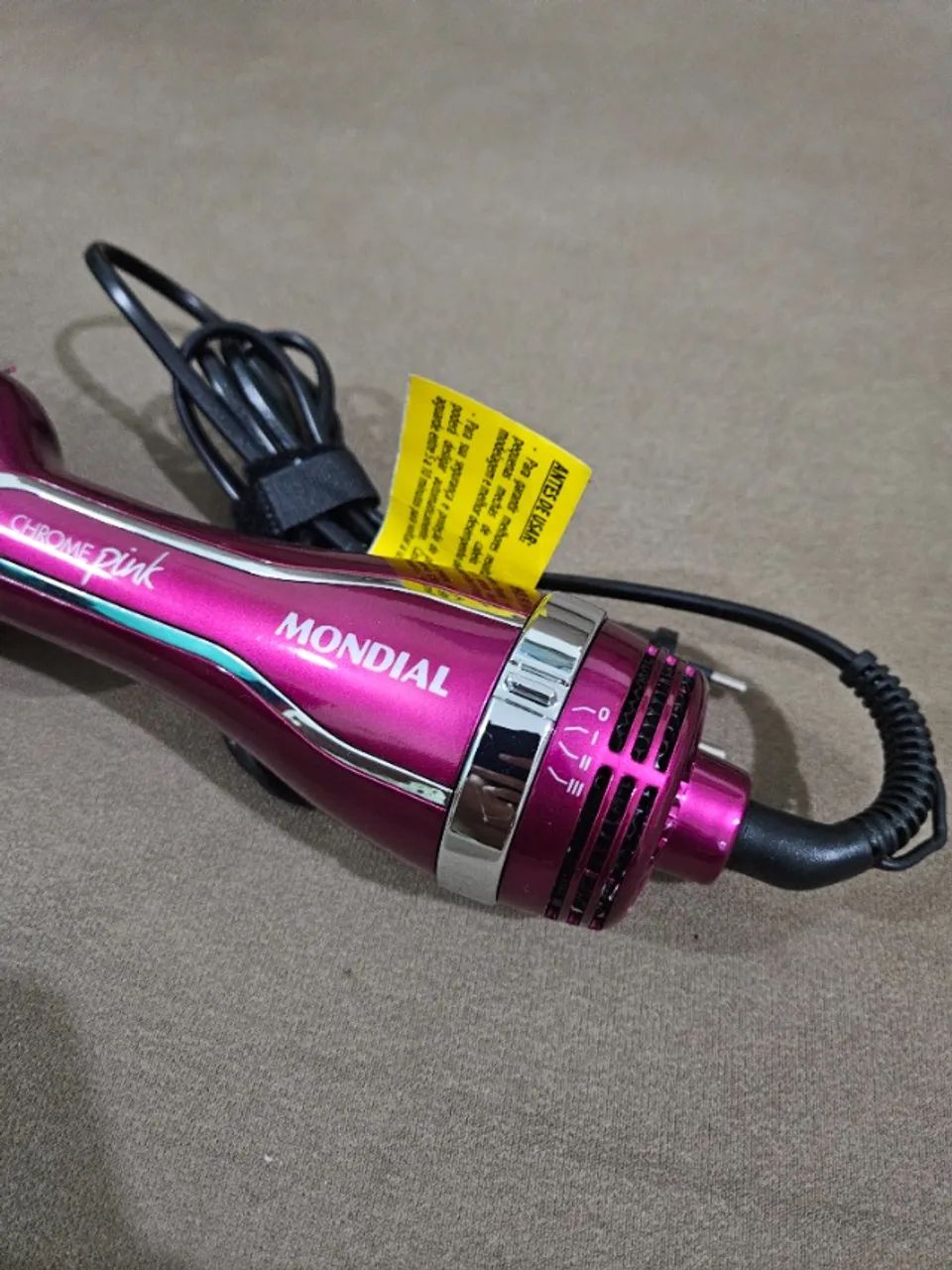 Escova Secadora de Cabelo Chrome Pink - Mondial - Foto 3
