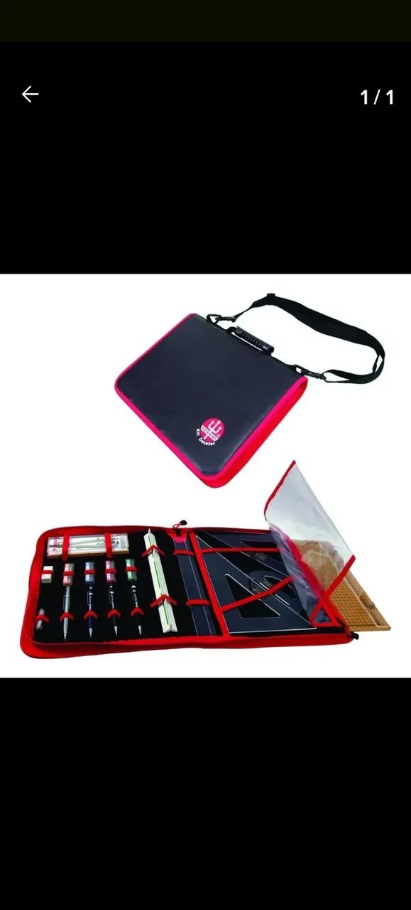 Estojo e mesa de desenho tecnico64520753724162121