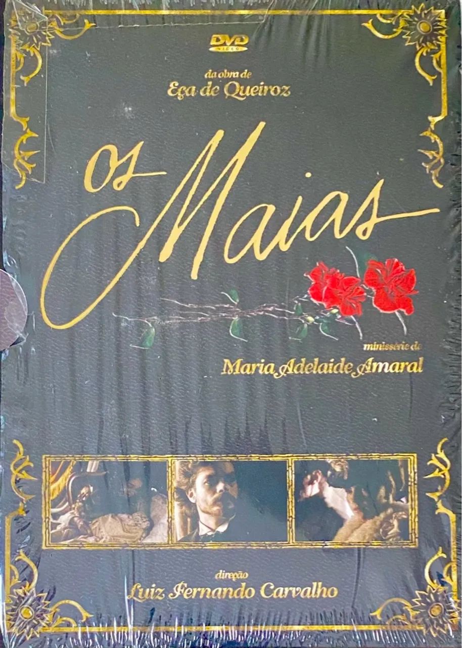 Box com 4 DVDs: Os Maias (Com Fábio Assunção, Ana Paula Arósio, Walmor Chagas) Com Luva