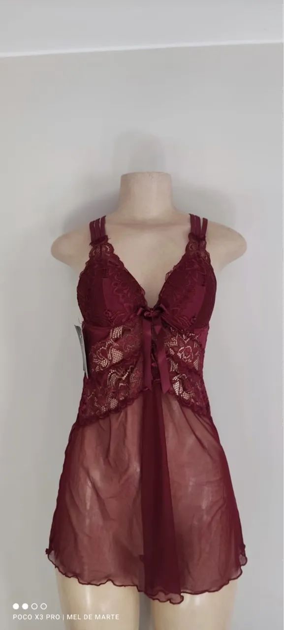 Camisola bordo com detalhes em renda  - Foto 2