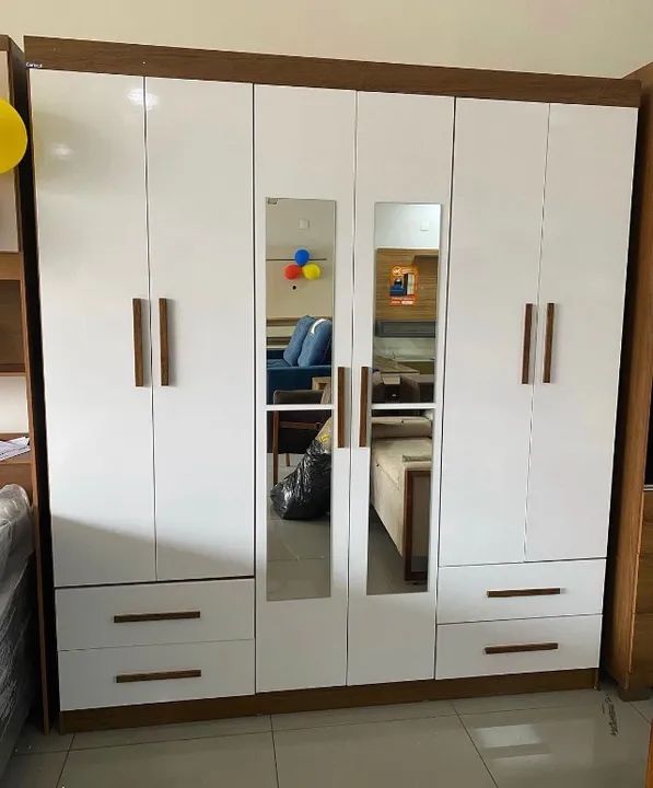 Guarda-Roupa 6 Portas Hércules 1,77m- Produto Novo Entrega Rápida