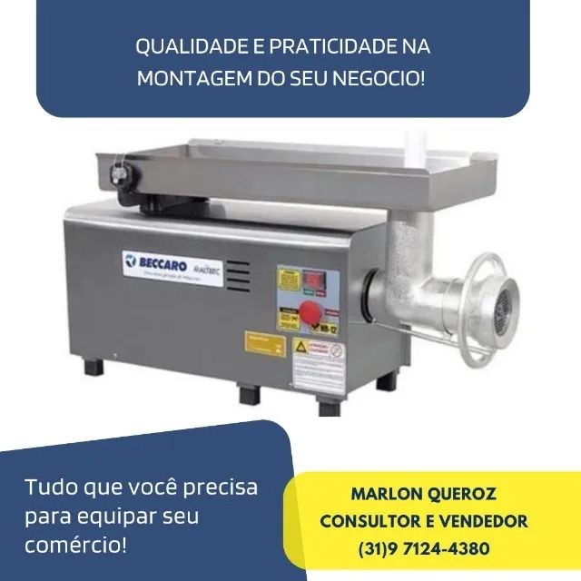 Moedor de Carne para Açougue Boca 22 Beccaro