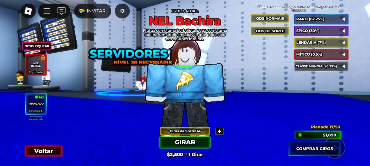 NEL Bachira - Roblox BLUE look rivals