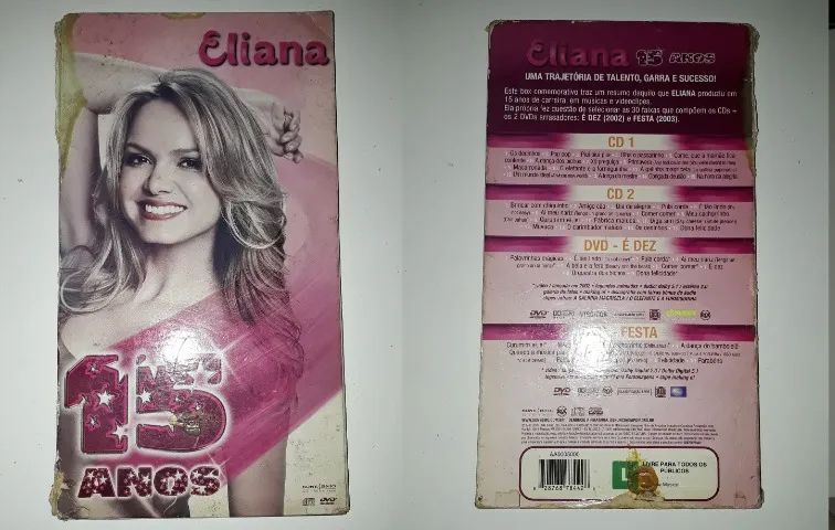 Box Eliana 15 Anos - 4 Discos - Leia a Descrição