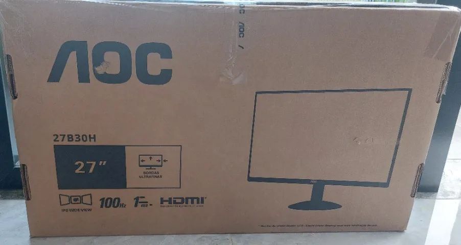 Monitor 27 novo  tela quebrada 250 reais - Foto 3