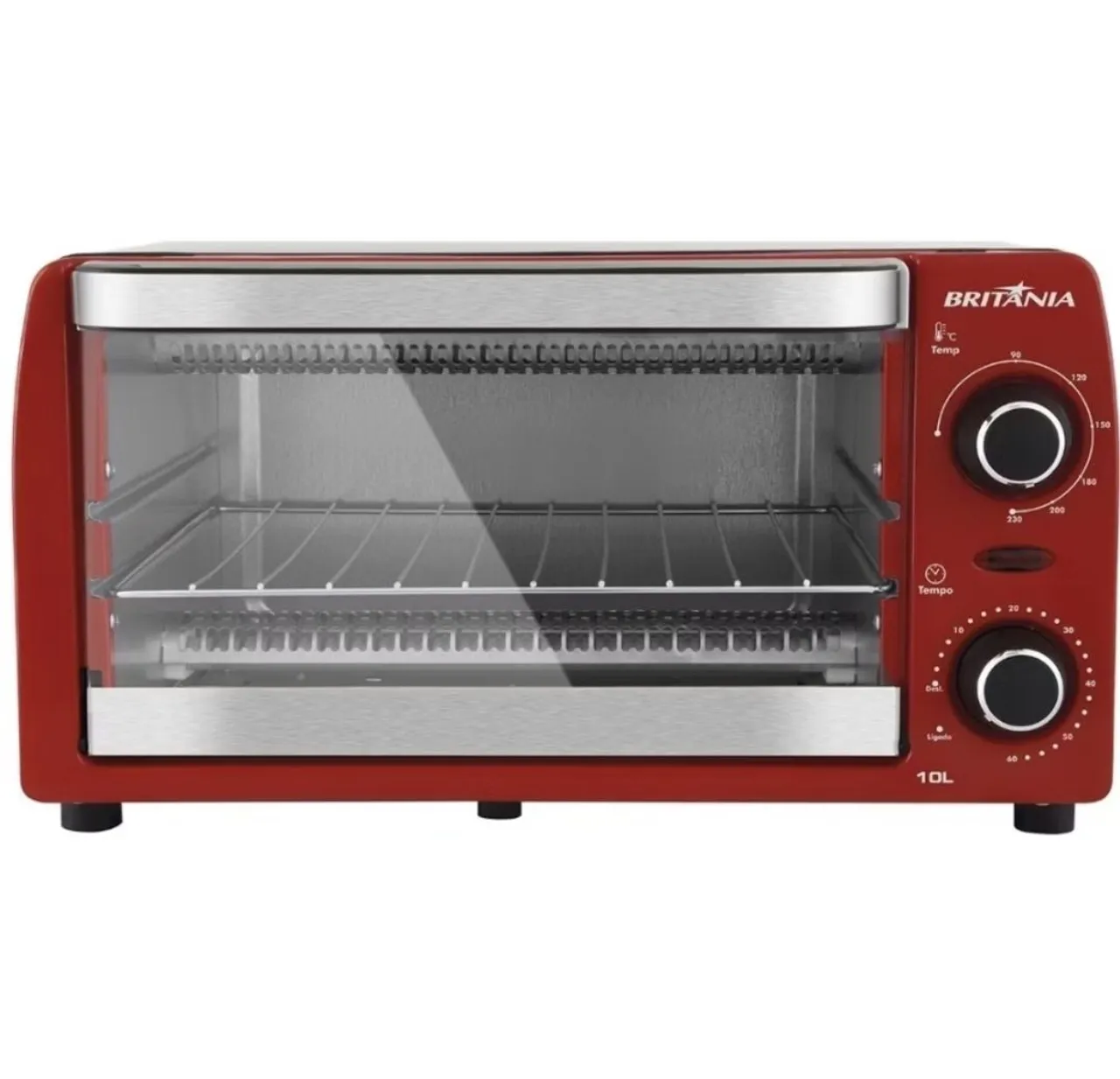 Forno Elétrico Britânia 10 Litros Vermelho