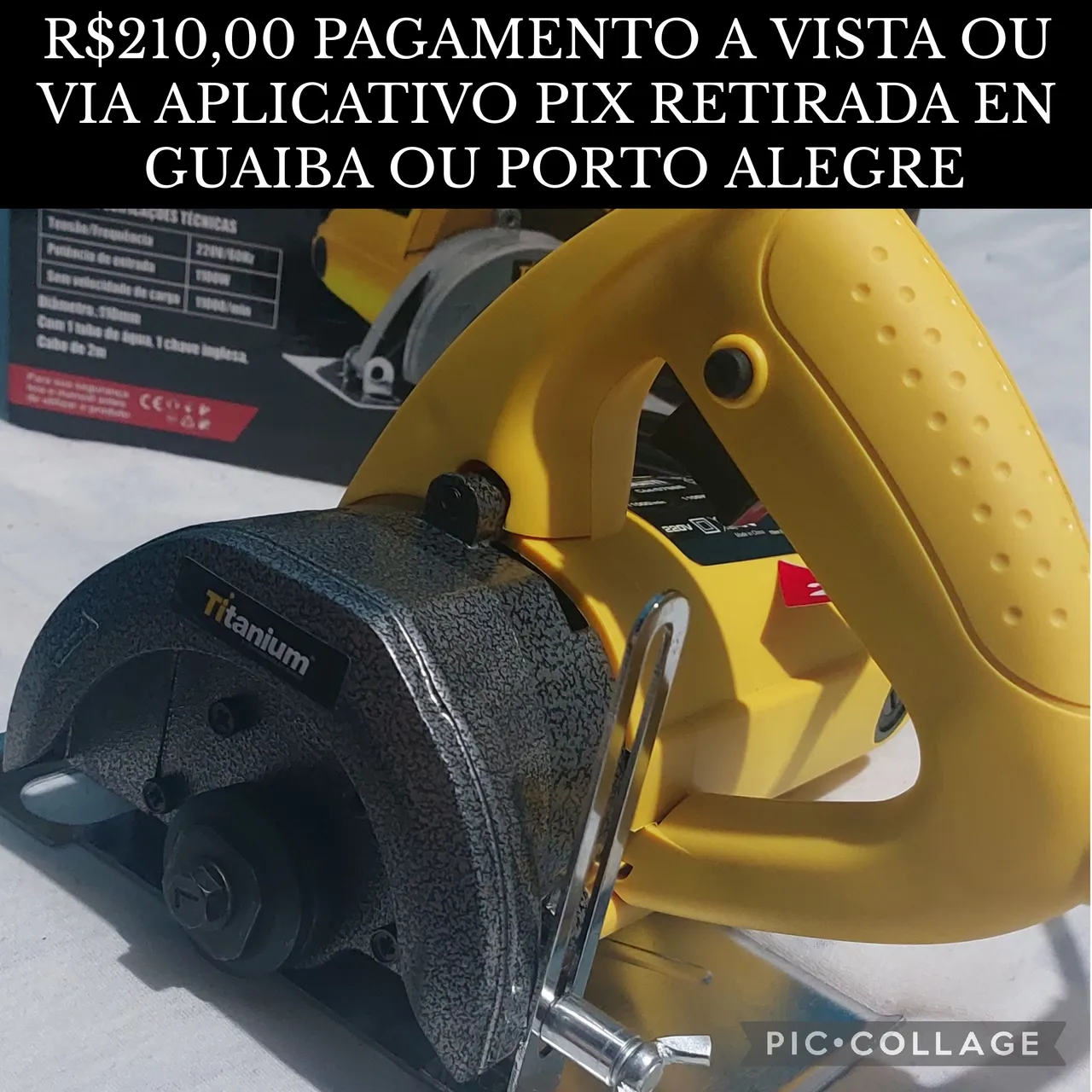 Serra Mármore Multifuncional 220V 1050W Novas(Retirada en Guaiba ou Porto Alegre)<br>