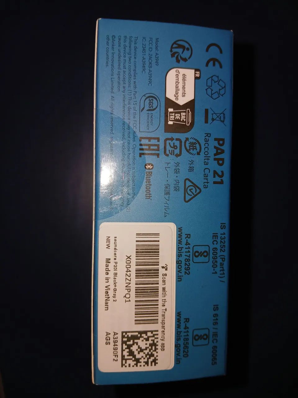 fone wireless a prova dagua soundcore anker lacrado  - Foto 4