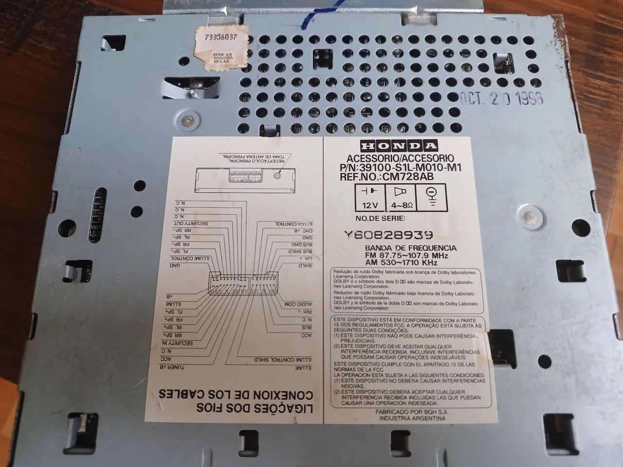 Som Auto Honda Original - Foto 6