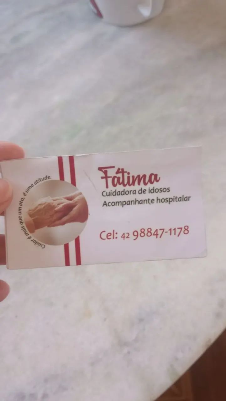 Ofereço meus serviços de cuidadora e acompanhante hospitalar!