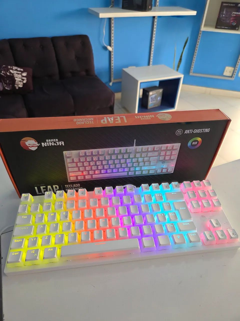 Teclado Gamer Mecânico Gamer Ninja RGB