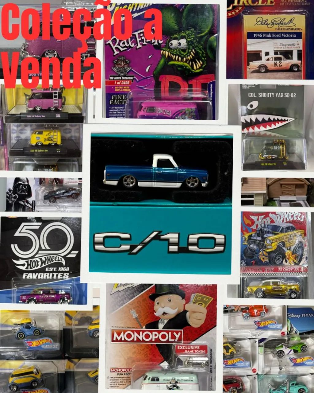 Coleção de Carros Hot Wheels