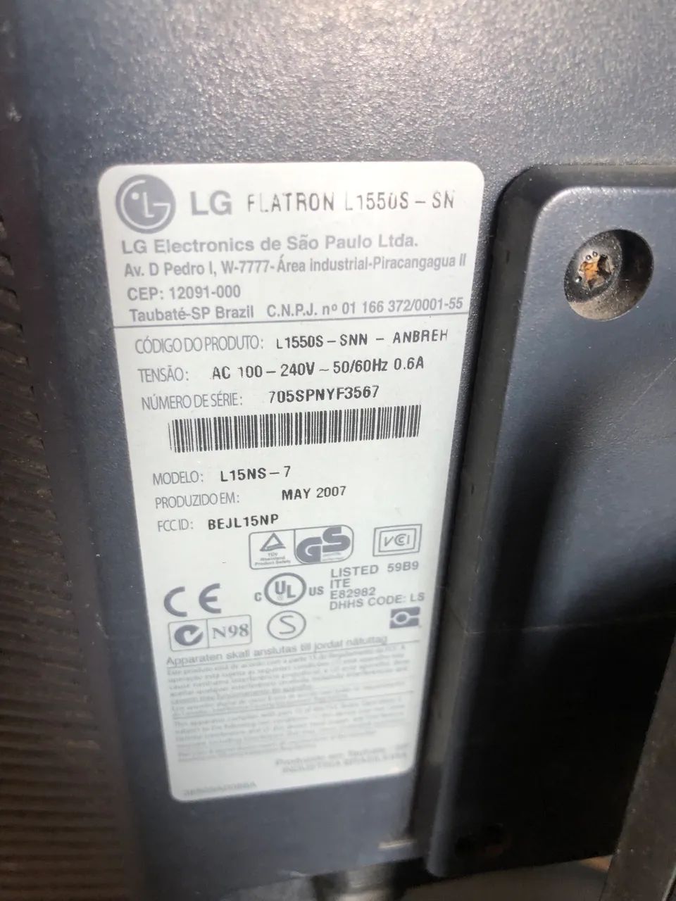 Monitor LG Flatron 15 pol - Foto 5