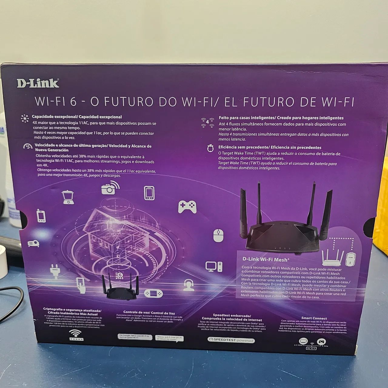 Roteador Wireless D-link Exo Dir-x1860 MESH<br>Ax1800, Wifi 6, Mesh - Foto 2