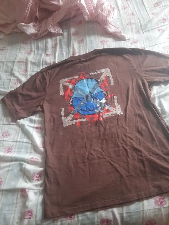 Camiseta Off-White Marrom M - Foto 3