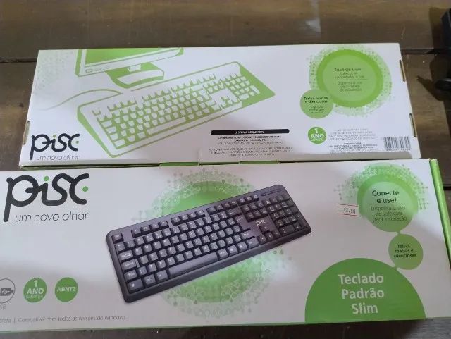 KIT C/ 05 TECLADOS USB PISC - Foto 2