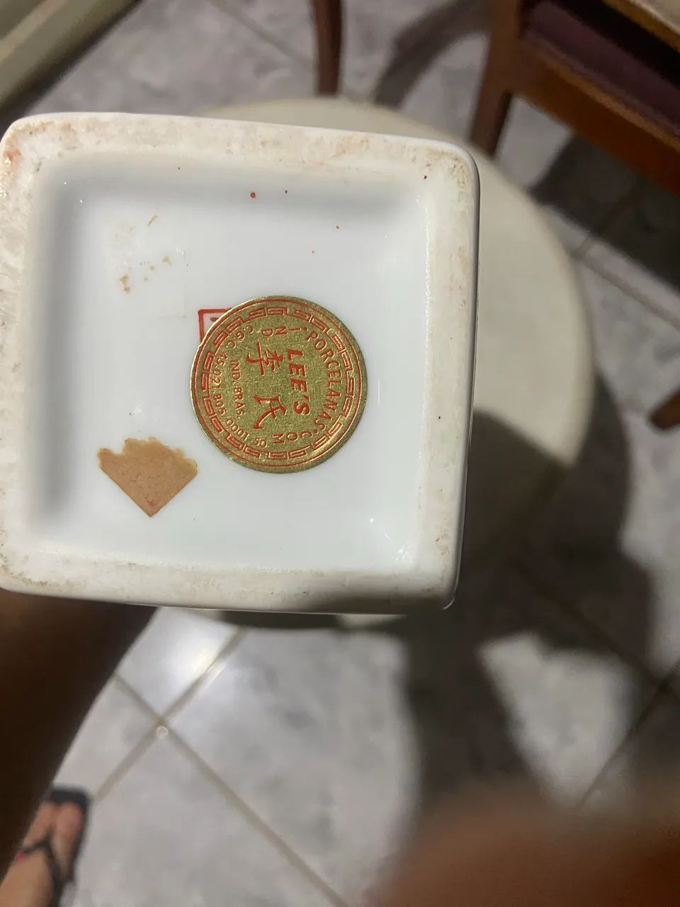 Vaso chinês quadrado perfeito 30 cm raridade  - Foto 3