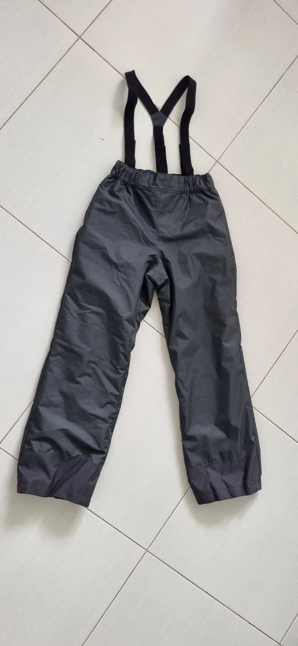 Calça impermeável de neve / ski / snowboard Wedze com suspensórios tam 12 anos