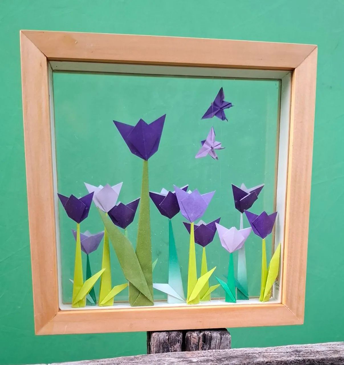 Quadro de origame 